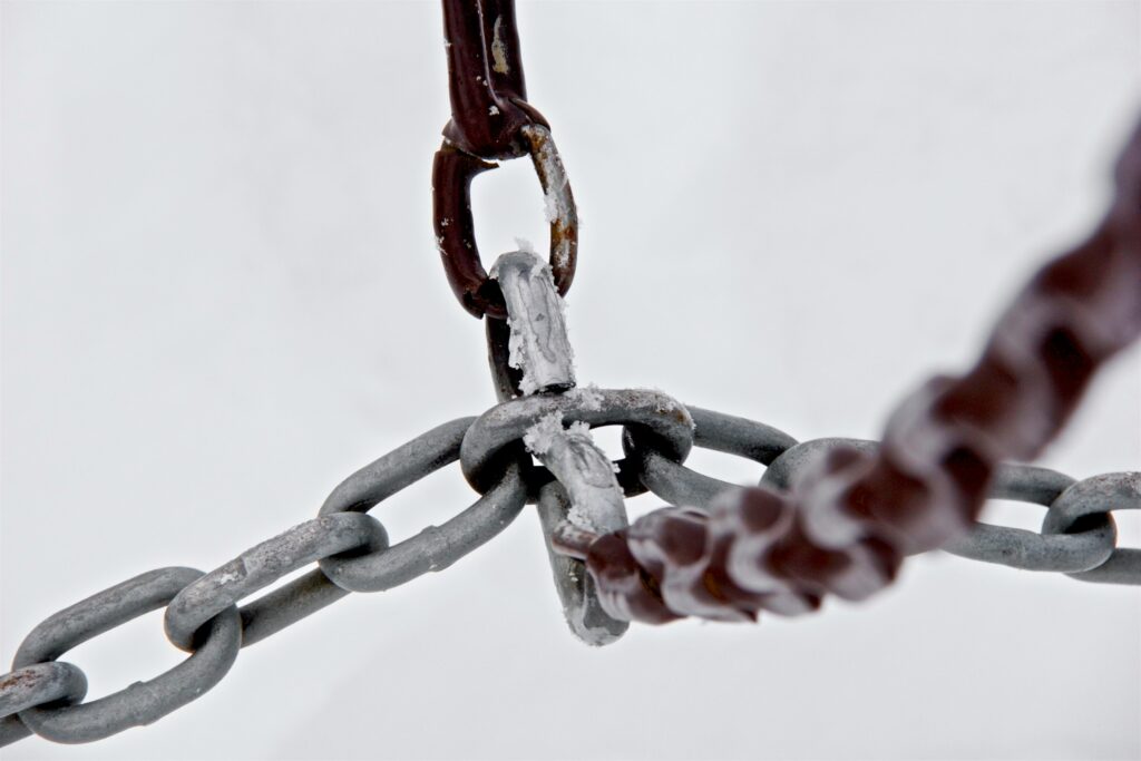 two linked chains
